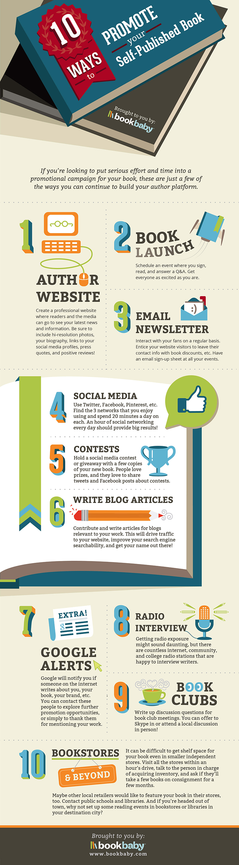 How to Promote Your Book Infographic How to Promote Your Book Infographic